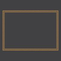 dorado Clásico marco ornamento en a4 tamaño.dorado frontera ornamento.adecuado para Boda invitación tarjeta. dorado caligráfico marco. vector
