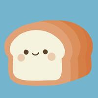 A cute bread vector