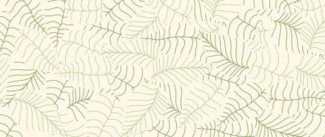 Abstract foliage botanical background . Green color wallpaper of tropical plants, palm leaves, leaf branches, leaves. Foliage design for banner, prints, decor, wall art, decoration. vector