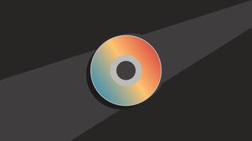 compact disc in black wallpaper vector