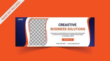 Marketing Social media cover banner, social media post, web banner, template vector