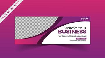 Marketing Social media cover banner, social media post, web banner, template vector