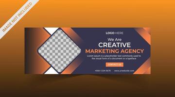 Marketing Social media cover banner, social media post, web banner, template vector