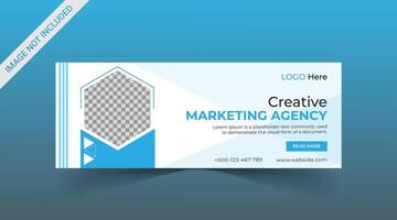 Marketing Social media cover banner, social media post, web banner, template vector