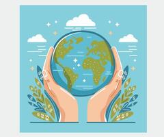 World Environment Day Background Illustration vector