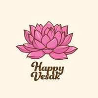 Lotus flower illustration vector
