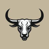 bulls head logo vector