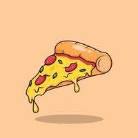 Pizza illustration cartoon vector