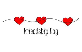 Infinity love icon. Continuous line art drawing Hearts with Infinity symbol. Friendship and love concept happy friendship day with heart shape vector