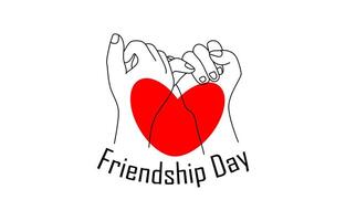 Infinity love icon. Continuous line art drawing Hearts with Infinity symbol. Friendship and love concept happy friendship day with heart shape vector