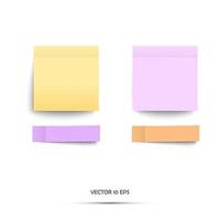 sticky notes isolated vector