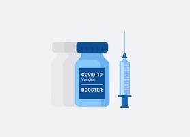 covid-19 vaccine booster shot vector