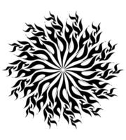 Tribal mandala illustration. Perfect for stickers, tattoos, icons, clothes, hats vector