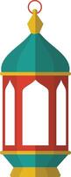 Ramadán kareem linterna ornamento. en dibujos animados diseño estilo vector