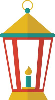 Ramadan Kareem Lantern Ornament. in Cartoon Design Style