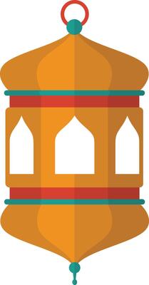 Ramadan Kareem Lantern Ornament. in Cartoon Design Style