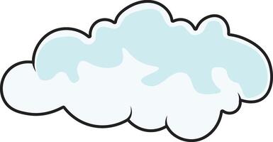 Cute Cartoon Fluffy Clouds for Background Template. Isolated Icon vector