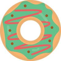 Sweet Donuts Illustration. Delicious Snack. with Chocolate, Macha, and Pink Glazed Snack on White Background. vector