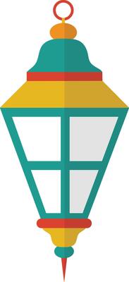 Ramadan Kareem Lantern Ornament. in Cartoon Design Style