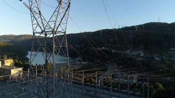 estación de energía hidroeléctrica video
