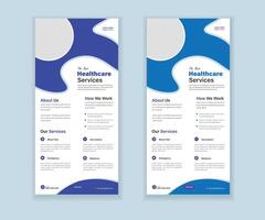 Medical Roll-Up Or Dl Flyer And Rack Card Design Template For Your Business vector