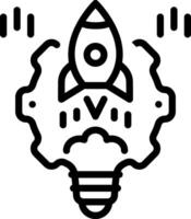 Black line icon for concept vector