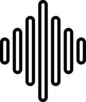 Black line icon for equalizer vector