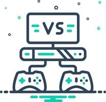 Mix icon for multiplayer vector