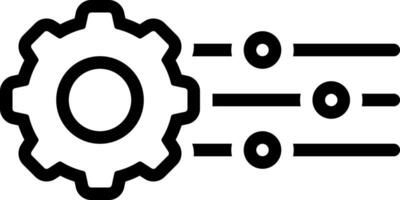 Black line icon for customization vector