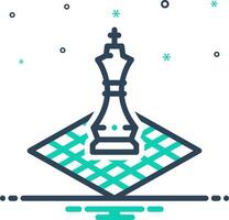 Mix icon for chess vector