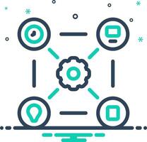 Mix icon for resources vector