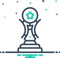 Mix icon for trophy vector