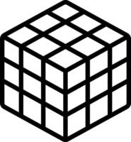 Black line icon for logic game vector