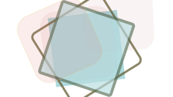 une carré en forme de objet avec une bleu Contexte png
