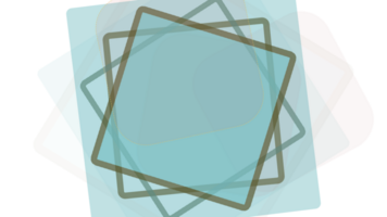 uma quadrado em forma objeto com uma azul fundo png