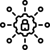 Black line icon for controls vector