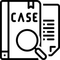 Black line icon for court vector