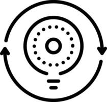 Black line icon for consistency vector