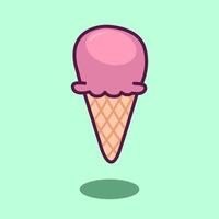 illustration Ice Cream. design Ice Cream. Ice Cream Cartoon design illustration and icon for website, digital and print vector