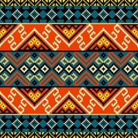 Geometric pattern tribal ,ethnic pattern traditional Border decoration for background, wallpaper, illustration, textile, fabric, clothing, batik, carpet, embroidery vector
