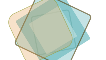 a square shaped piece of paper with a blue and green background png