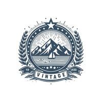 Vintage Logo Badge Monogram vector