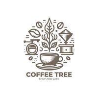 Coffee Shop and Cafe Logo design vector