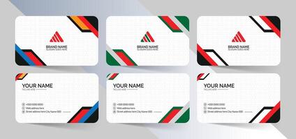 Elegant business card set vector
