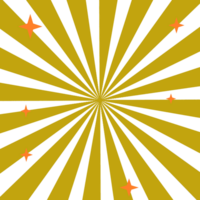 Sol raios, amarelo cor viga rebentar com laranja pedir estrelas isolado.pop arte estilo.use para aplicativo, web, ilustração de logotipo png