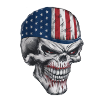 American Flag And Skull. Skull Design png