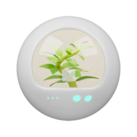 Sci-fi plant in capsule png