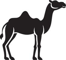 Flat design Camel silhouette,Camel graphic icon. Camel black sign isolated on white background. Camel symbol of desert. illustration vector