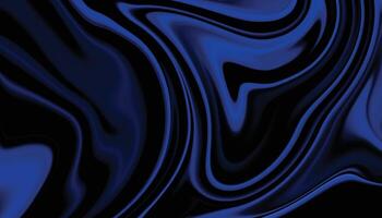 Background with liquifying flow. Dark blue liquid background. Abstract background with flowing waves. vector
