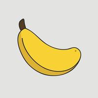 Banana fruit icon vector